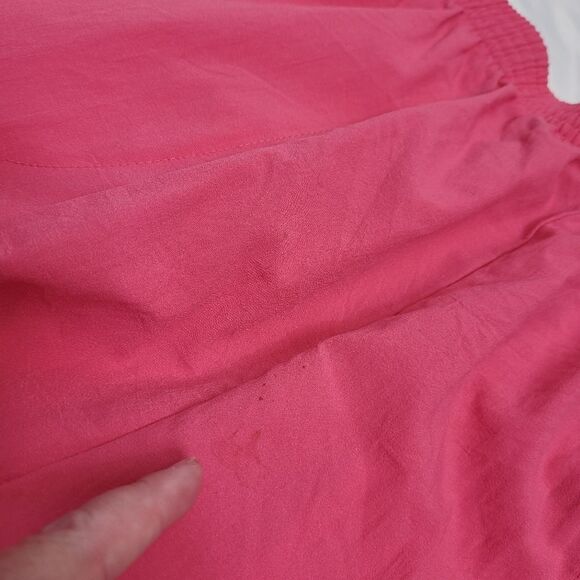 VINTAGE‎ 90s pink pull on barbiecore nylon windbreaker pants L/XL - Picture 8 of 12